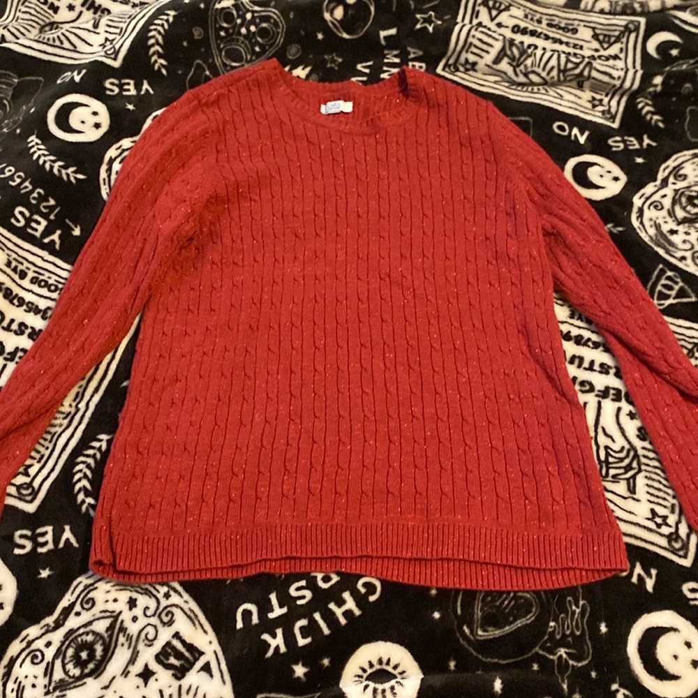 Glittery Red Sweater